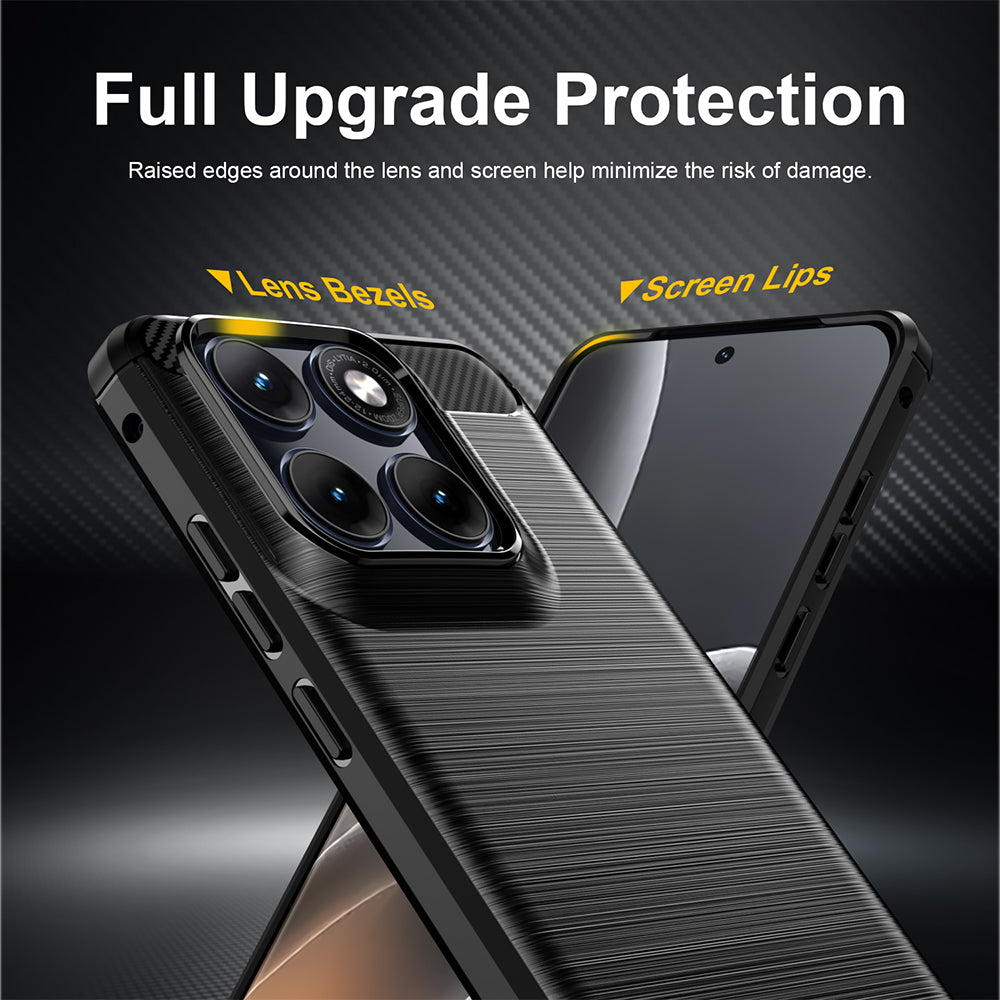Etui na Motorola Edge 70 Fusion, Techsuit, Carbon, Czarne