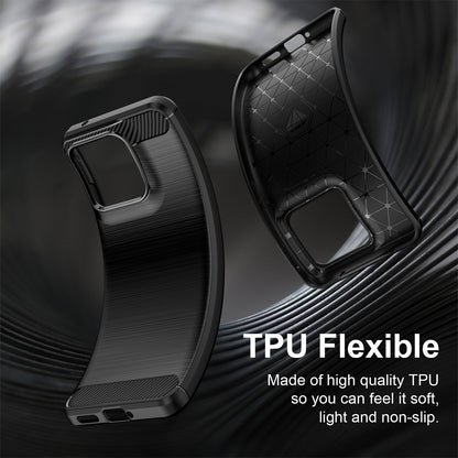 Etui na Motorola Edge 70 Fusion, Techsuit, Carbon, Czarne