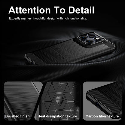 Etui na Motorola Edge 70 Fusion, Techsuit, Carbon, Czarne