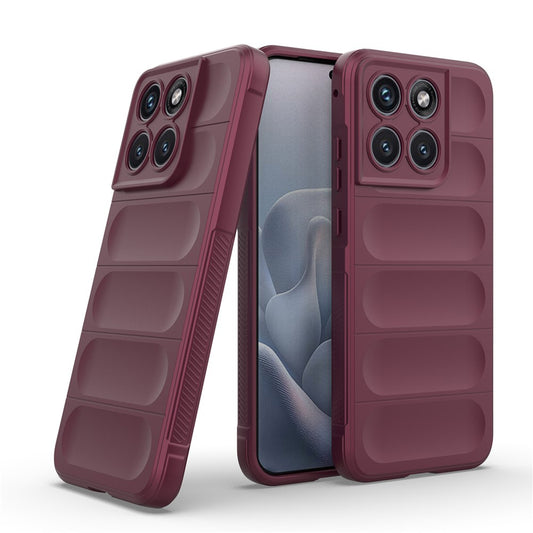 Etui na Motorola Edge 70 Fusion, Techsuit, Magic Shield, Wiśniowy
