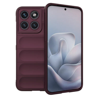Etui na Motorola Edge 70 Fusion, Techsuit, Magic Shield, Wiśniowy