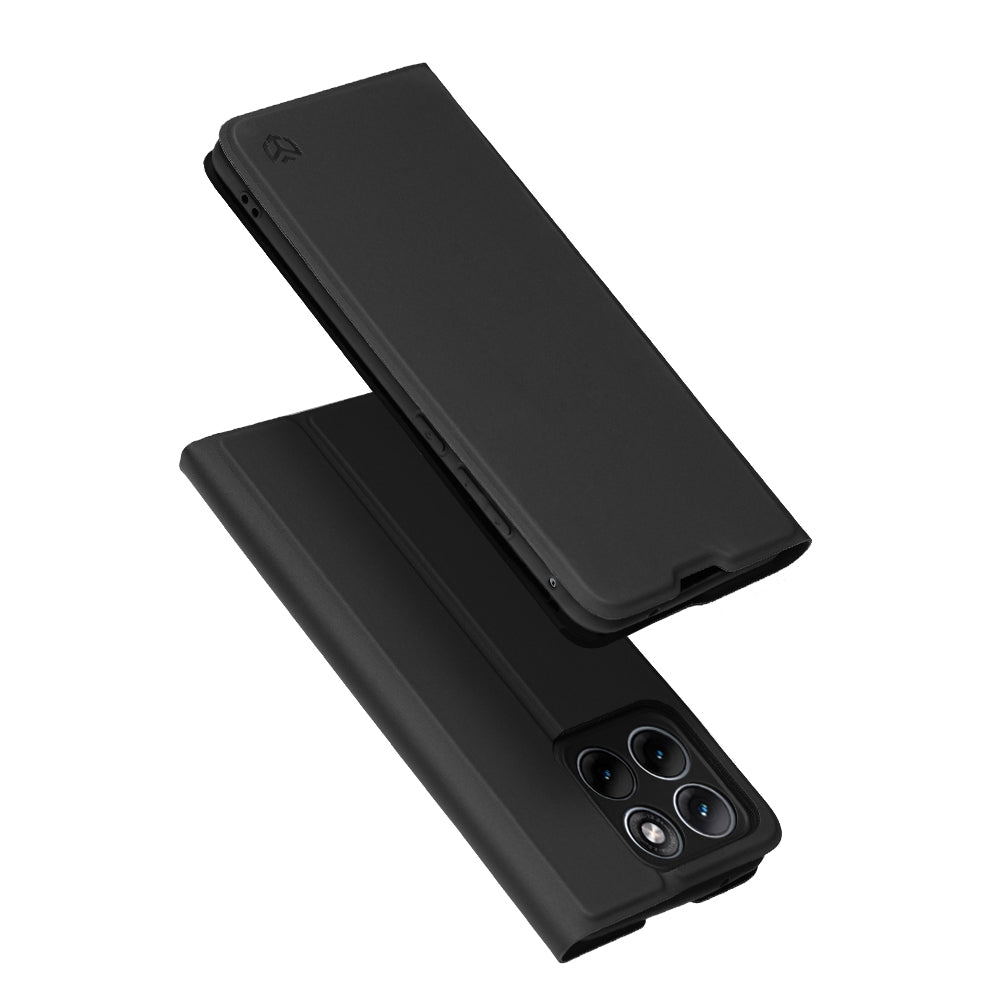 Etui na Motorola Edge 70 Fusion, Techsuit, Magskin Book, Czarne