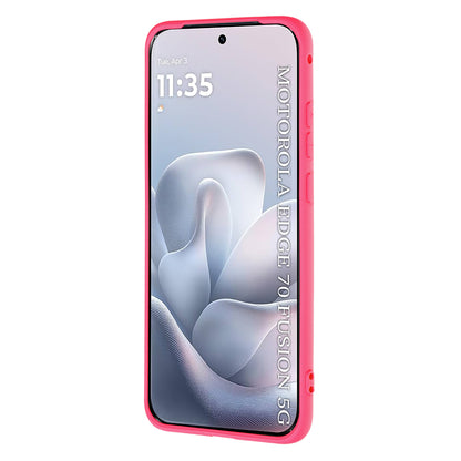 Etui na Motorola Edge 70 Fusion, Techsuit, SoftFlex, Ciemnoróżowy