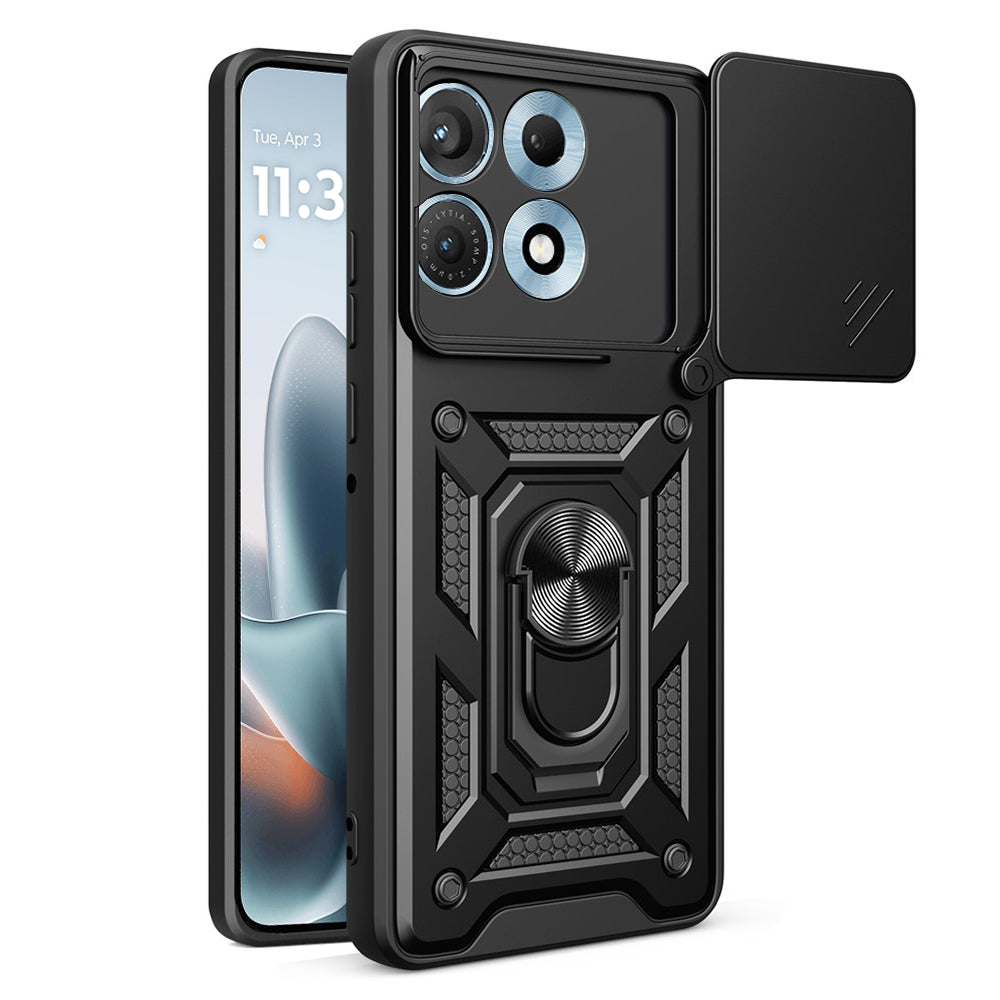 Case for Motorola Edge 70 Max, Techsuit, CamShield, Black
