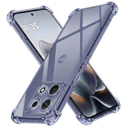 Case for Motorola Edge 70 Max, Techsuit, Shockproof Clear, Smoke