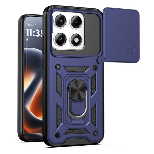 Etui na Motorola Edge 70 Pro, Techsuit, CamShield, Niebieskie