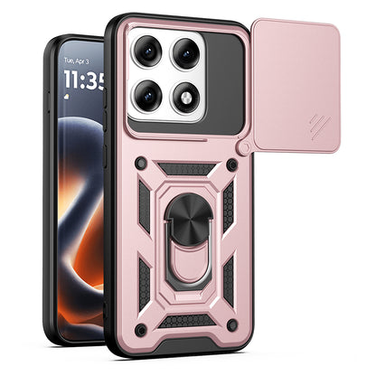 Etui na Motorola Edge 70 Pro, Techsuit, CamShield, Różowo-Złote