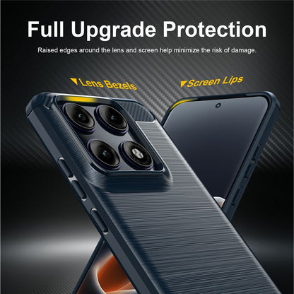 Etui na Motorola Edge 70 Pro, Techsuit, Carbon, Niebieskie