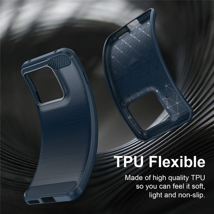 Etui na Motorola Edge 70 Pro, Techsuit, Carbon, Niebieskie