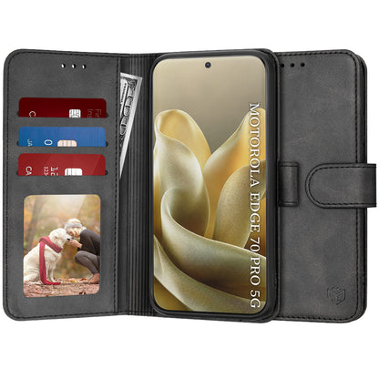 Etui do Motorola Edge 70 Pro, Techsuit, Diary Book, czarne