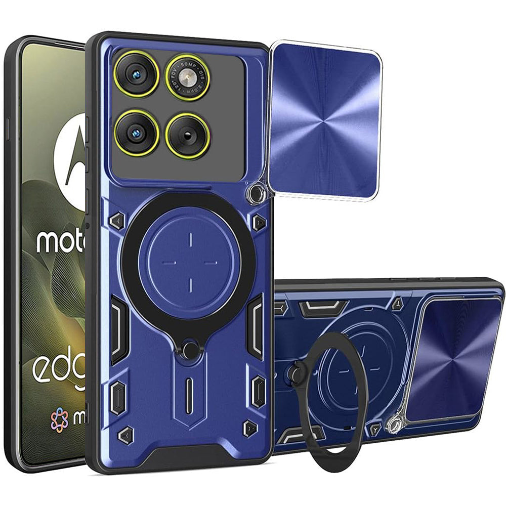 Etui na Motorola Edge 70, Techsuit, CamGuard Pro, Niebieskie