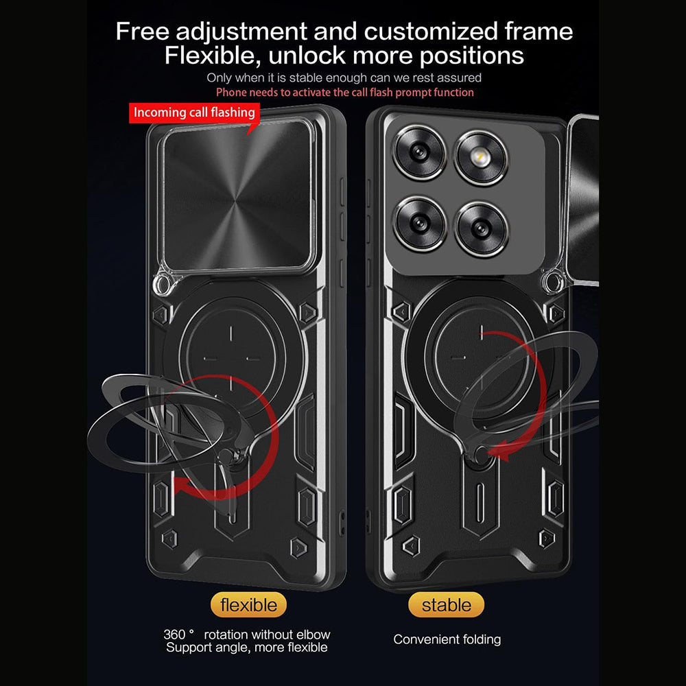 Etui na Motorola Edge 70, Techsuit, CamGuard Pro, Czerwony