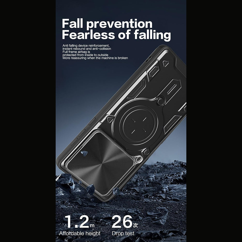 Etui na Motorola Edge 70, Techsuit, CamGuard Pro, Czerwony