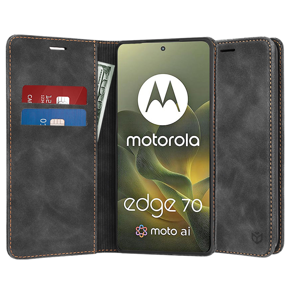 Etui na Motorola Edge 70, Techsuit, Confy, Czarne
