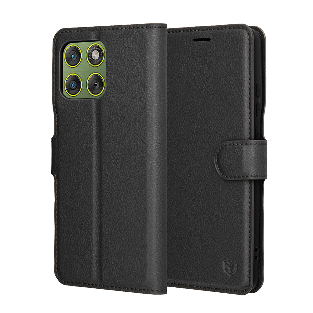 Etui na Motorola Edge 70, Techsuit, Leather Folio, Czarne
