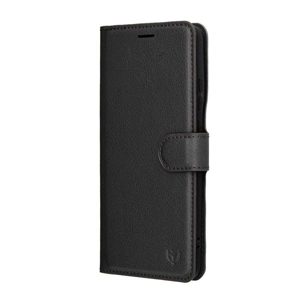 Etui na Motorola Edge 70, Techsuit, Leather Folio, Czarne