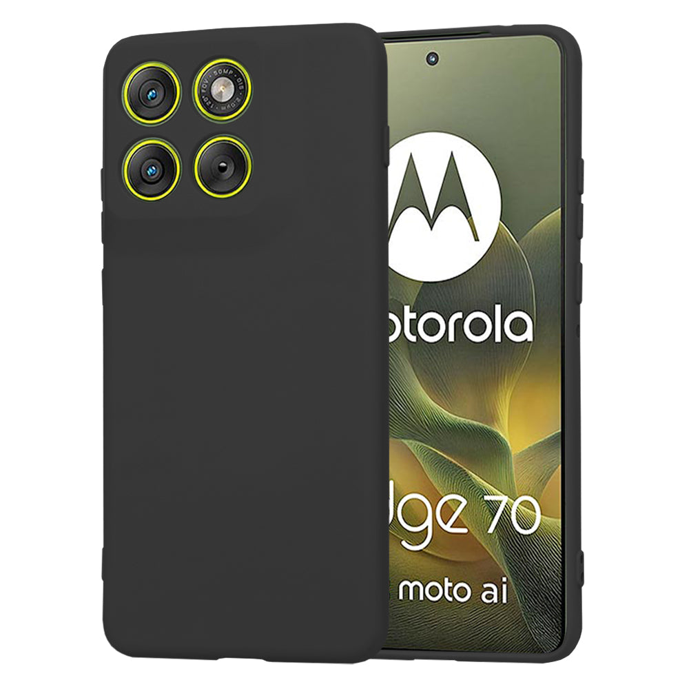 Etui na Motorola Edge 70, Techsuit, SoftFlex, Czarne