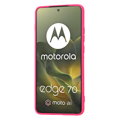 Etui na Motorola Edge 70, Techsuit, SoftFlex, Ciemny Róż
