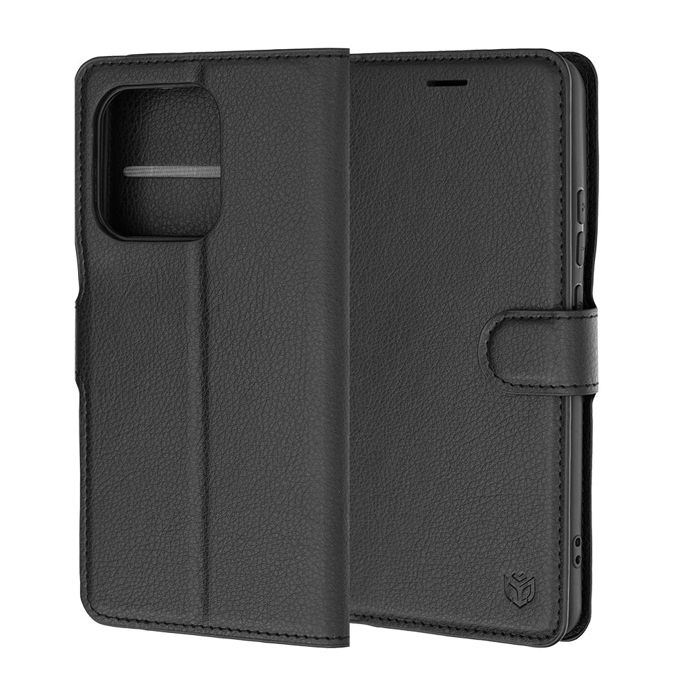 Etui na Motorola Edge 70 Ultra / Signature, Techsuit, Leather Folio, czarne
