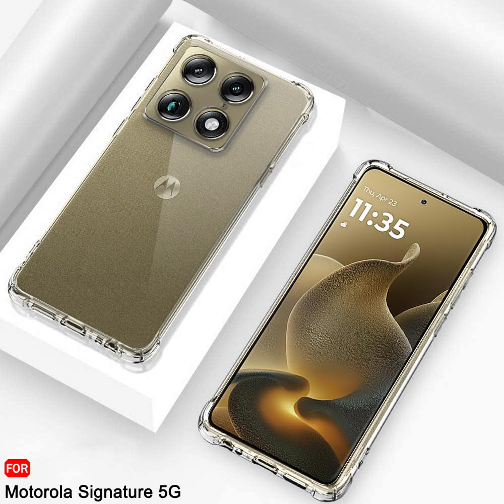 Etui na Motorola Edge 70 Ultra / Signature, Techsuit, Shockproof Clear, Przezroczyste