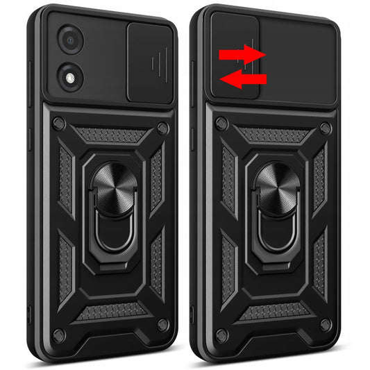 Etui na Motorola Moto E13, Techsuit, CamShield, Czarny