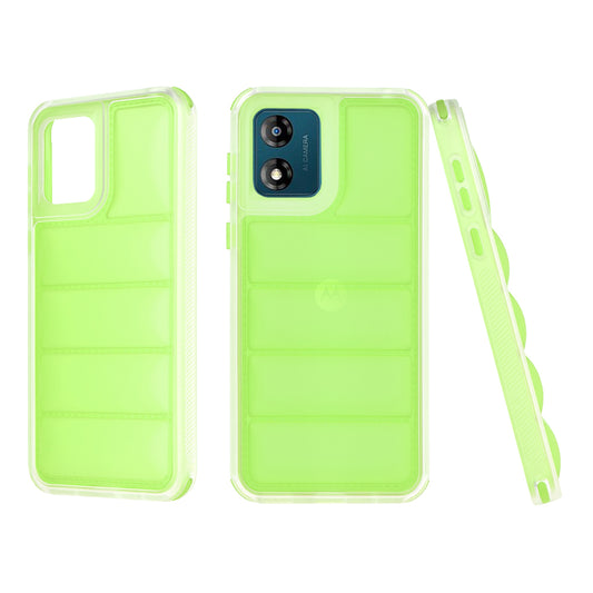 Etui na Motorola Moto E13, Techsuit, Wave Shield, Zielony