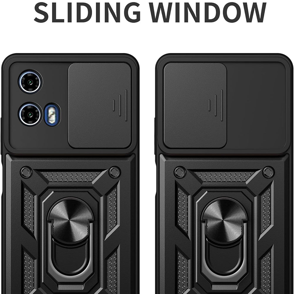 Etui na Motorola Moto E15 / G05, Techsuit, CamShield, czarne