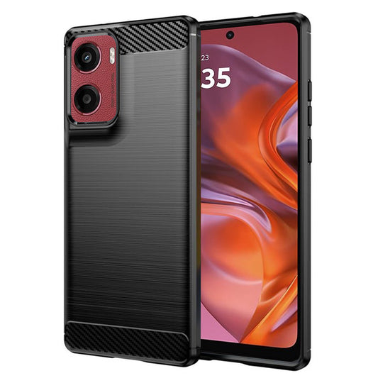 Etui na Motorola Moto E15 / G05, Techsuit, Carbon, Czarny