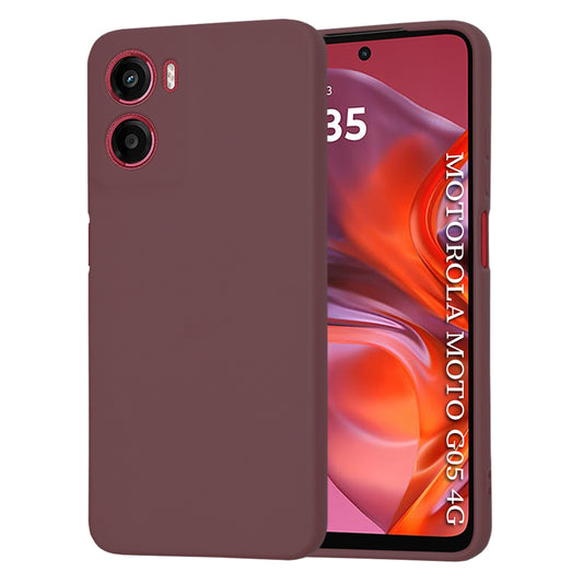 Etui na Motorola Moto E15 / G05, Techsuit, SoftFlex, Wiśniowy
