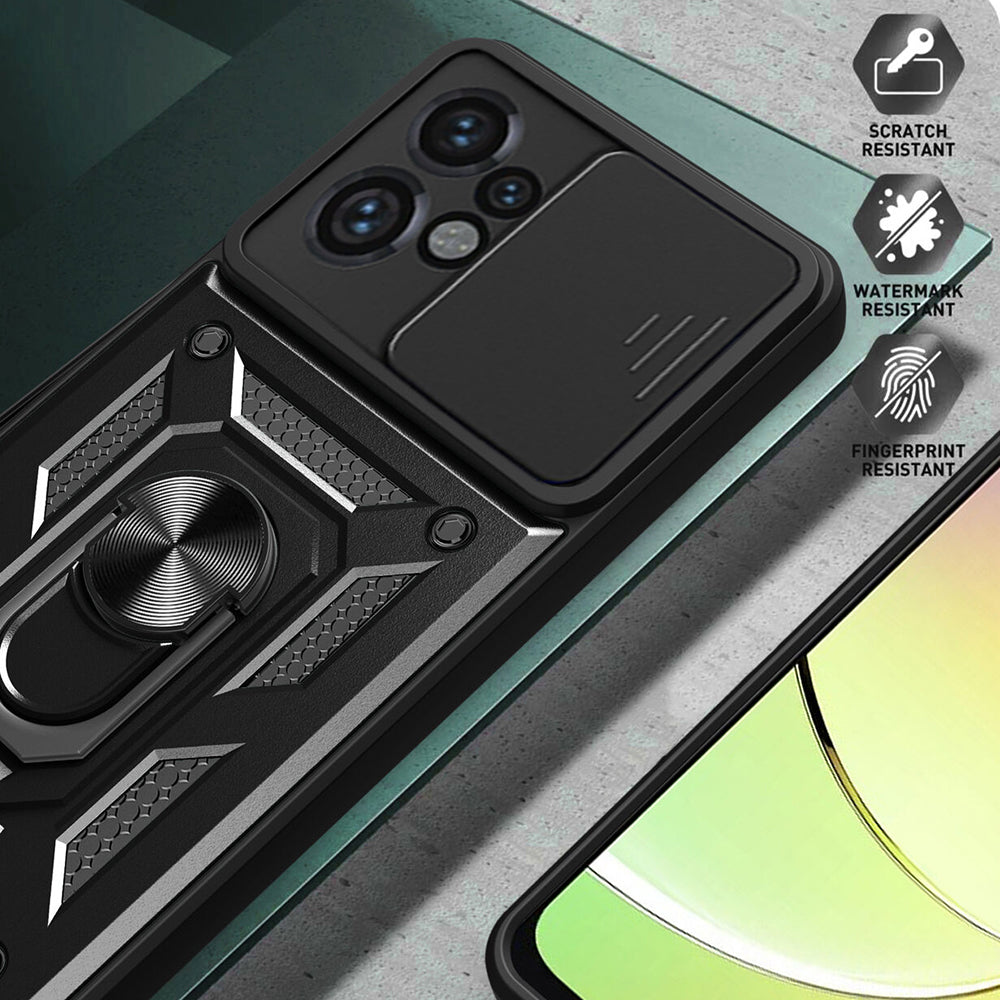 Etui na Motorola Moto G04s / E14 / G04 / G24, Techsuit, CamShield, Niebieskie