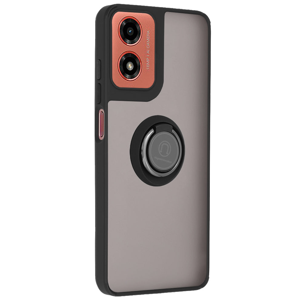 Etui na Motorola Moto G04s / E14 / G04 / G24, Techsuit, Glinth, czarne