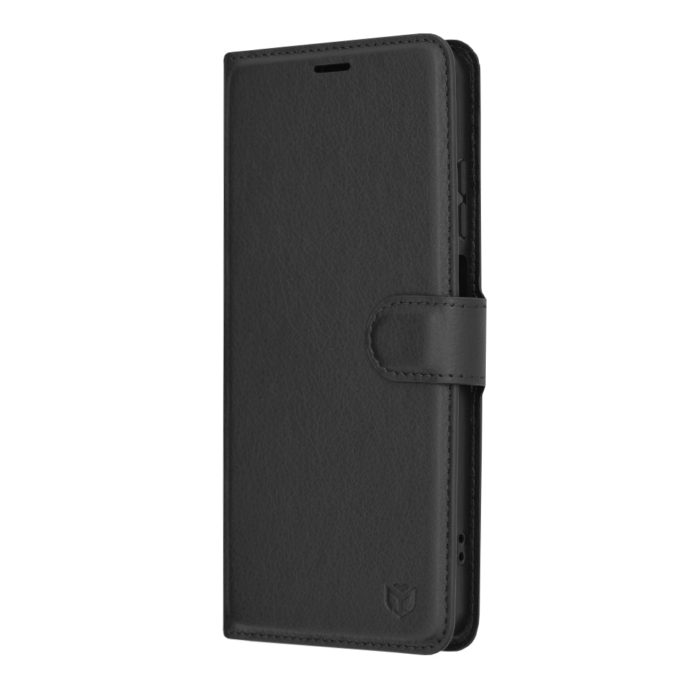 Etui na Motorola Moto G04s / E14 / G04 / G24, Techsuit, Leather Folio, czarne