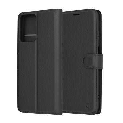 Etui na Motorola Moto G04s / E14 / G04 / G24, Techsuit, Leather Folio, czarne