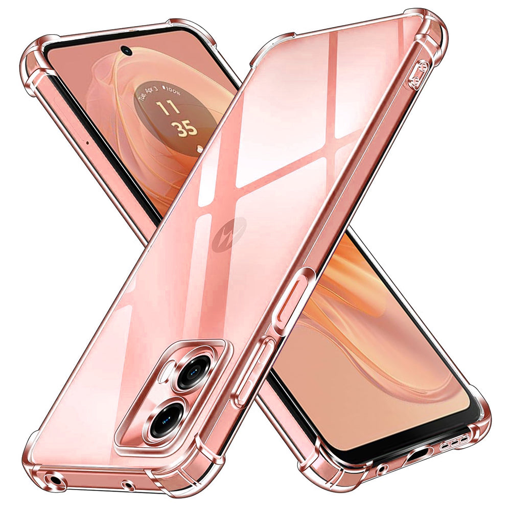Etui na Motorola Moto G04s / E14 / G04 / G24, Techsuit, odporne na wstrząsy, przezroczyste