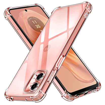 Etui na Motorola Moto G04s / E14 / G04 / G24, Techsuit, odporne na wstrząsy, przezroczyste
