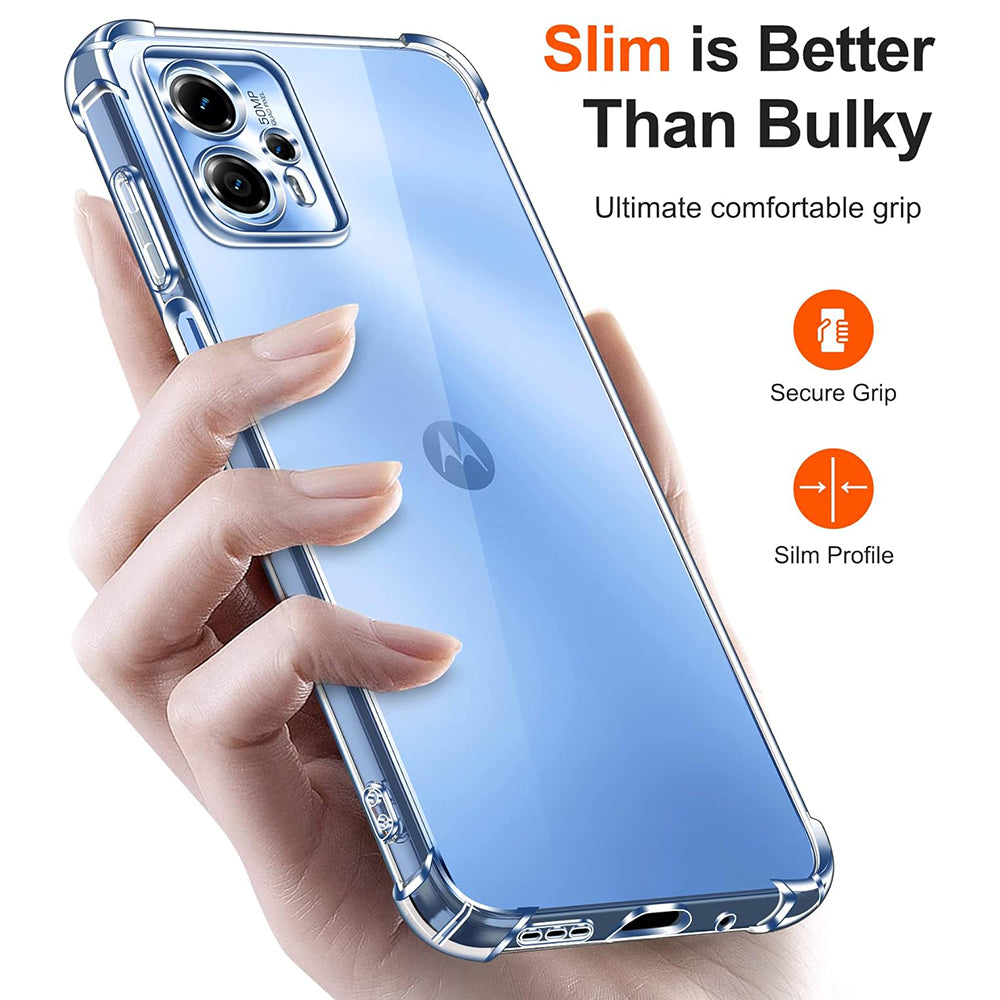 Etui na Motorola Moto G04s / E14 / G04 / G24, Techsuit, odporne na wstrząsy, przezroczyste