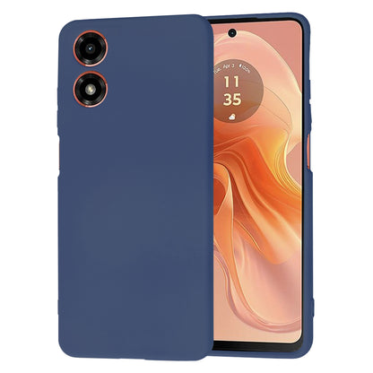 Etui na Motorola Moto G04s / E14 / G04, Techsuit, SoftFlex, Granatowy