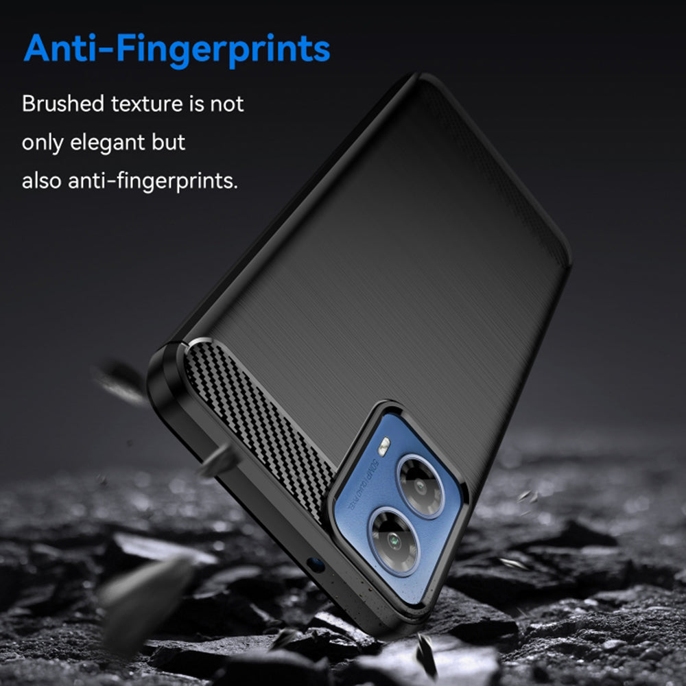 Etui do Motorola Moto G04s / E14 / G24 Power / G04 / G24, Techsuit, Carbon, Czarny