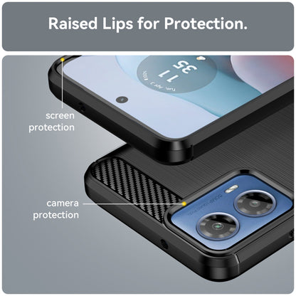 Etui do Motorola Moto G04s / E14 / G24 Power / G04 / G24, Techsuit, Carbon, Czarny