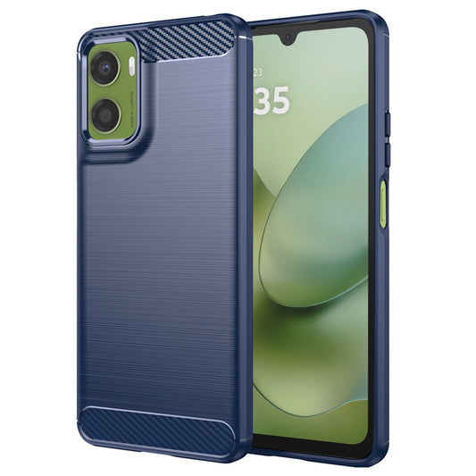 Etui na Motorola Moto G06 Power / G06, Techsuit, Carbon, Niebieskie