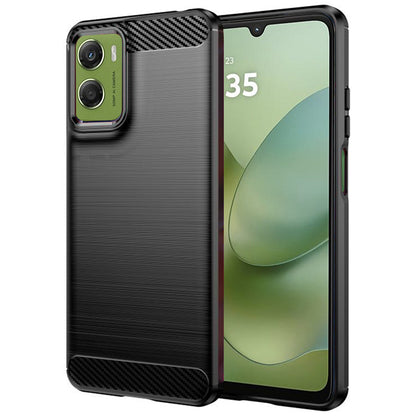 Etui na Motorola Moto G06 Power / G06, Techsuit, Carbon, Czarne