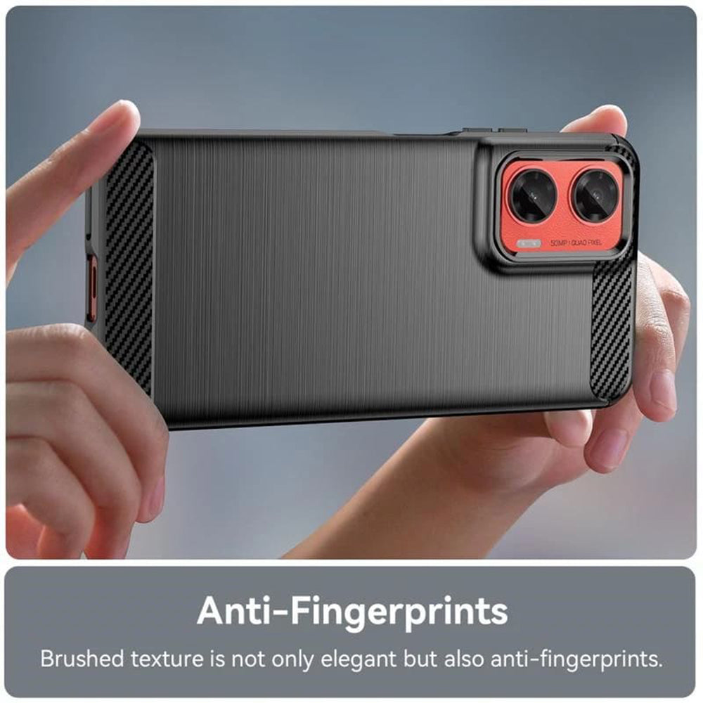 Etui na Motorola Moto G06 Power / G06, Techsuit, Carbon, Czarne