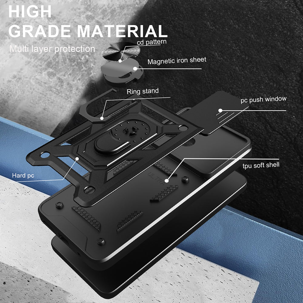 Etui na Motorola Moto G06, Techsuit, CamShield, Czarne