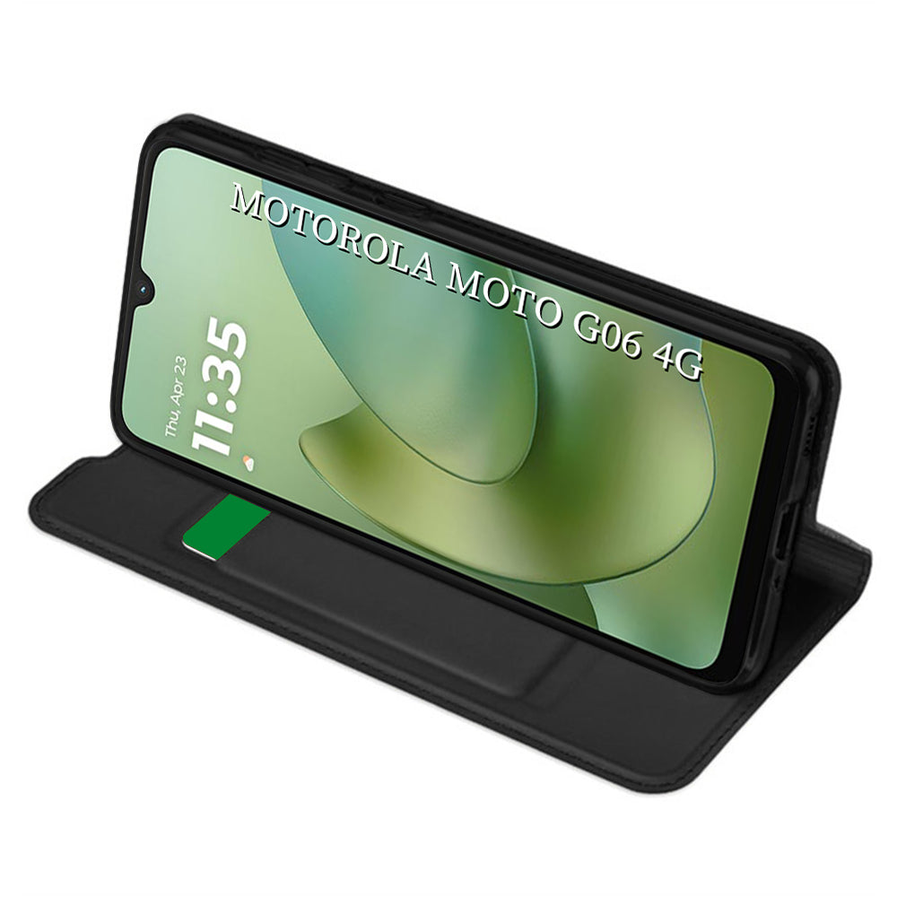 Etui na Motorola Moto G06, Techsuit, Magskin Book, Czarne