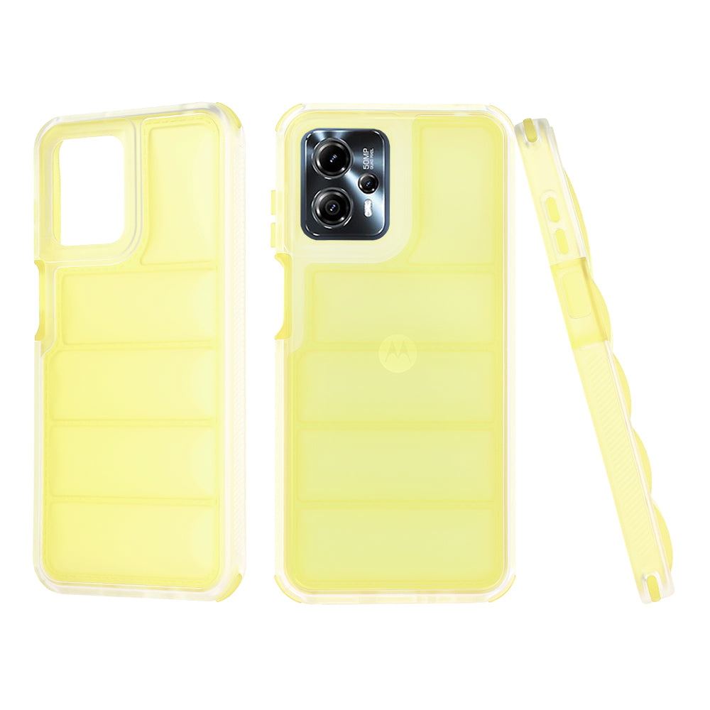 Etui na Motorola Moto G13 / G23 / G53, Techsuit, Wave Shield, Żółte