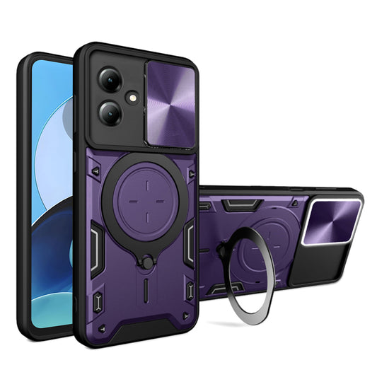 Etui na Motorola Moto G14, Techsuit, CamGuard Pro, Fioletowy