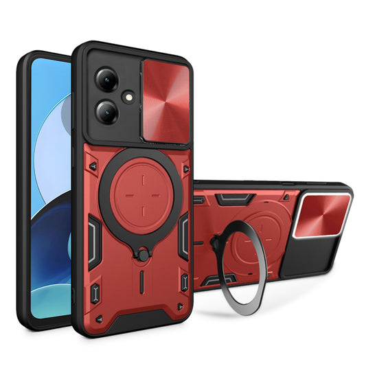 Etui na Motorola Moto G14, Techsuit, CamGuard Pro, Czerwony