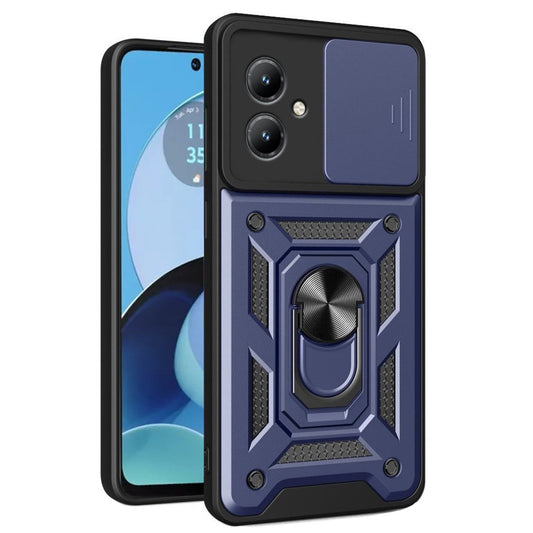 Etui na Motorola Moto G14, Techsuit, CamShield, Niebieskie