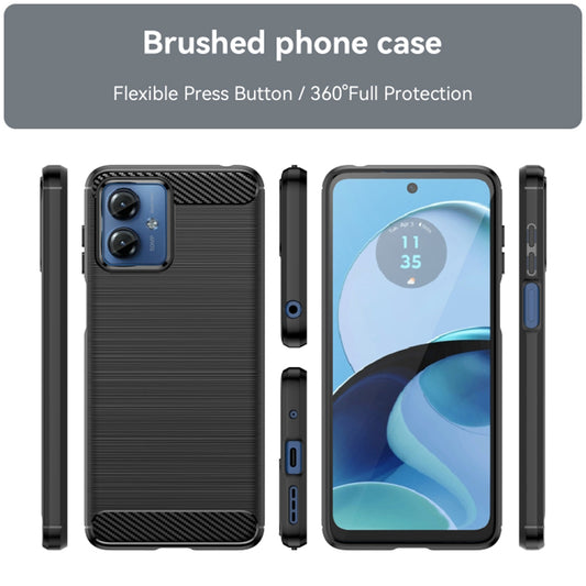 Etui na Motorola Moto G14, Techsuit, Carbon, Czarny