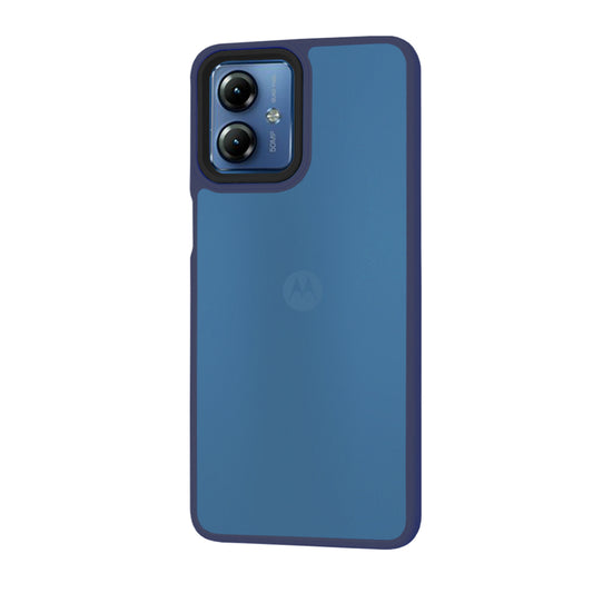 Etui na Motorola Moto G14, Techsuit, HaloFrost, Granatowy